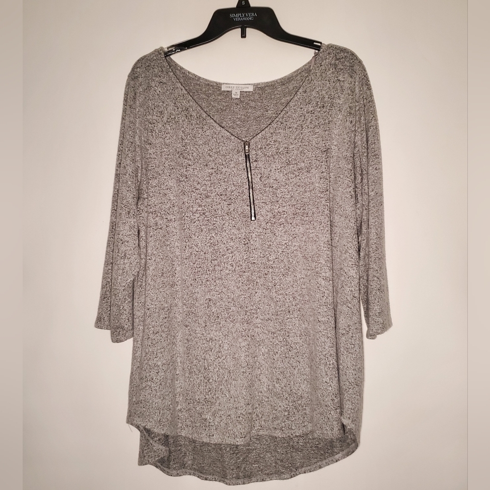 Gray Sweater- Women's- GREEN ENVELOPE- Size 2X